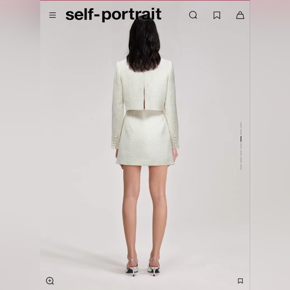 NWT Self portrait boucle dress - Picture 3 of 7